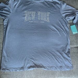 Gray New York Long Sleeve Tee